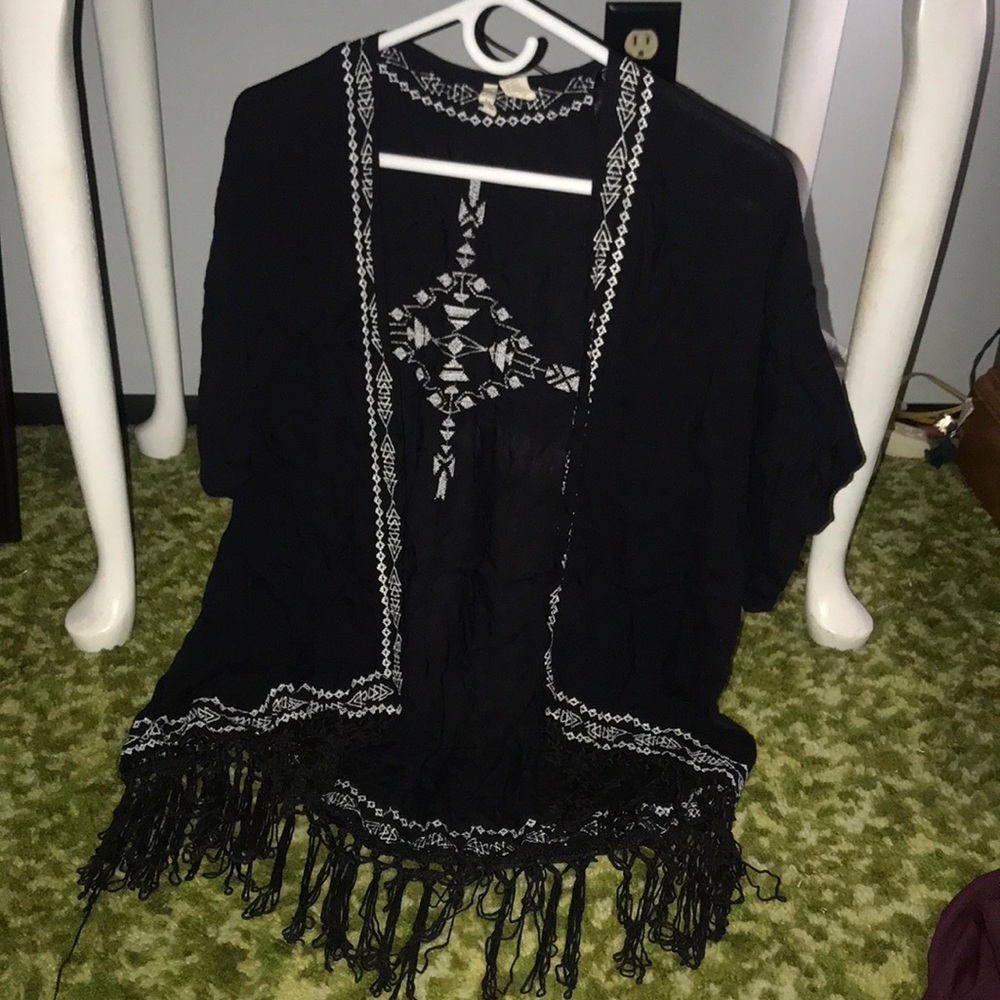 Hippie tasseled shawl